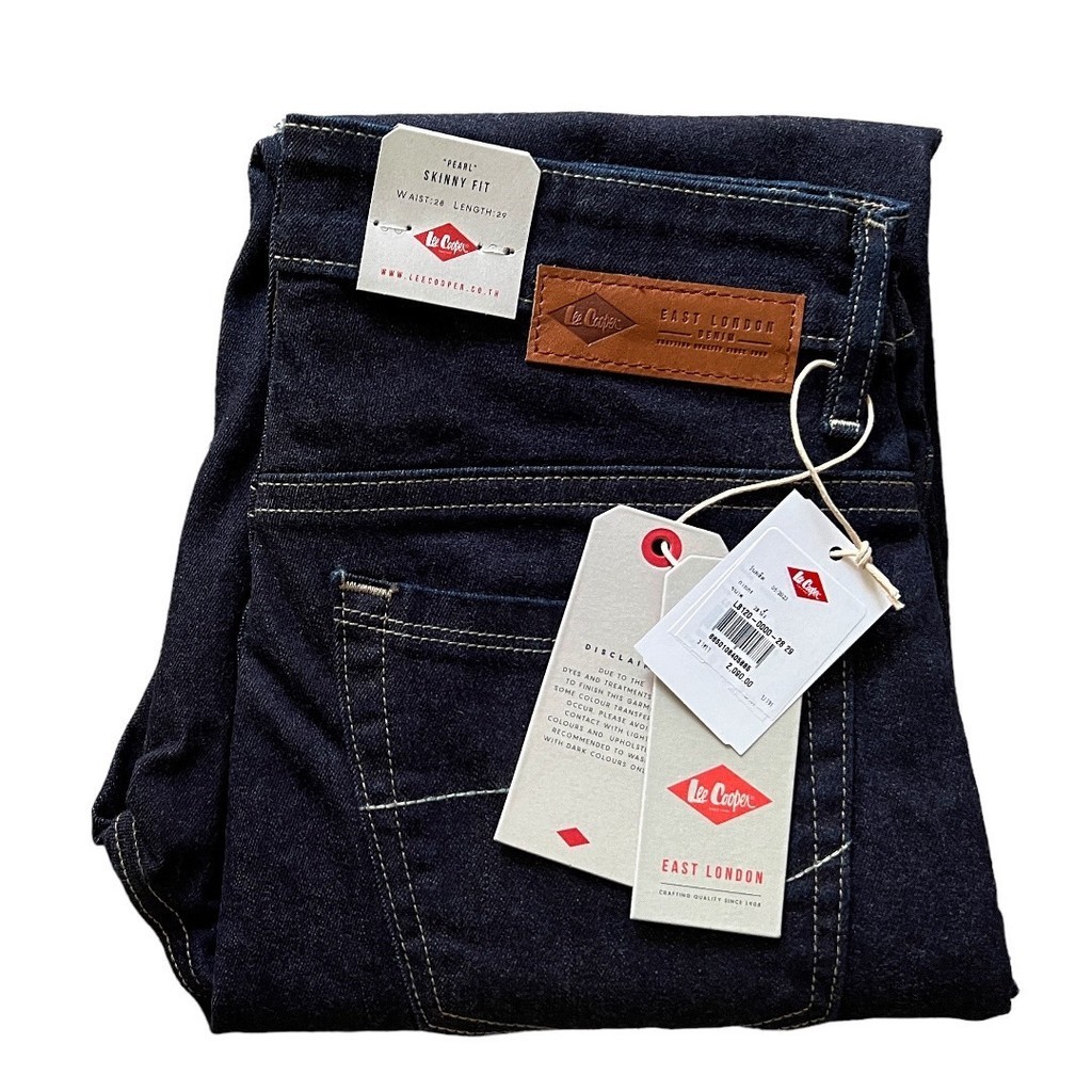 LEE Cooper ยีนส์ขาเดฟหญิงผ้ายืด เอวสูง (เป้าซิป) ของแท้จ้า