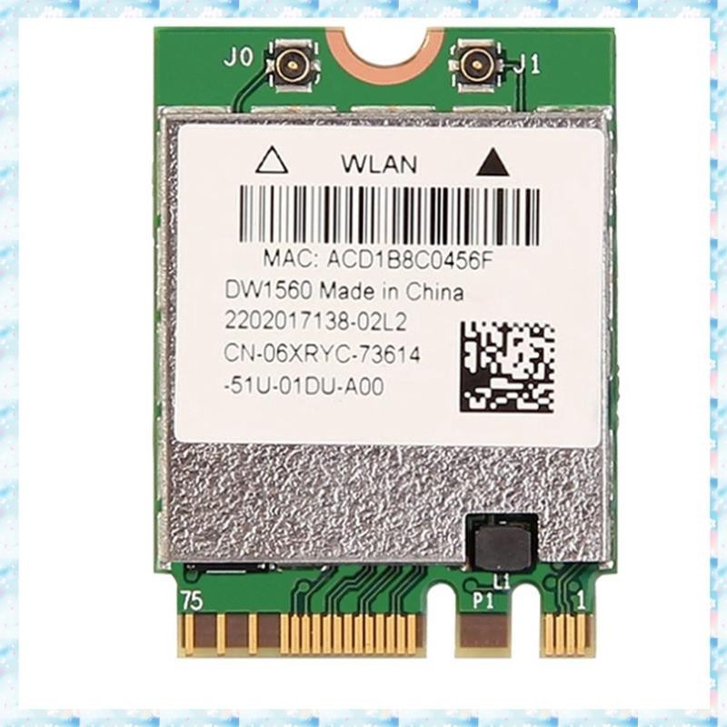 [RQMU] BCM94352Z DW1560 M.2 อะแดปเตอร์ Wifi การ์ดไร้สาย 1200Mbps 802.11Ac 2.4 Ghz/5G Bluetooth 4.0 N
