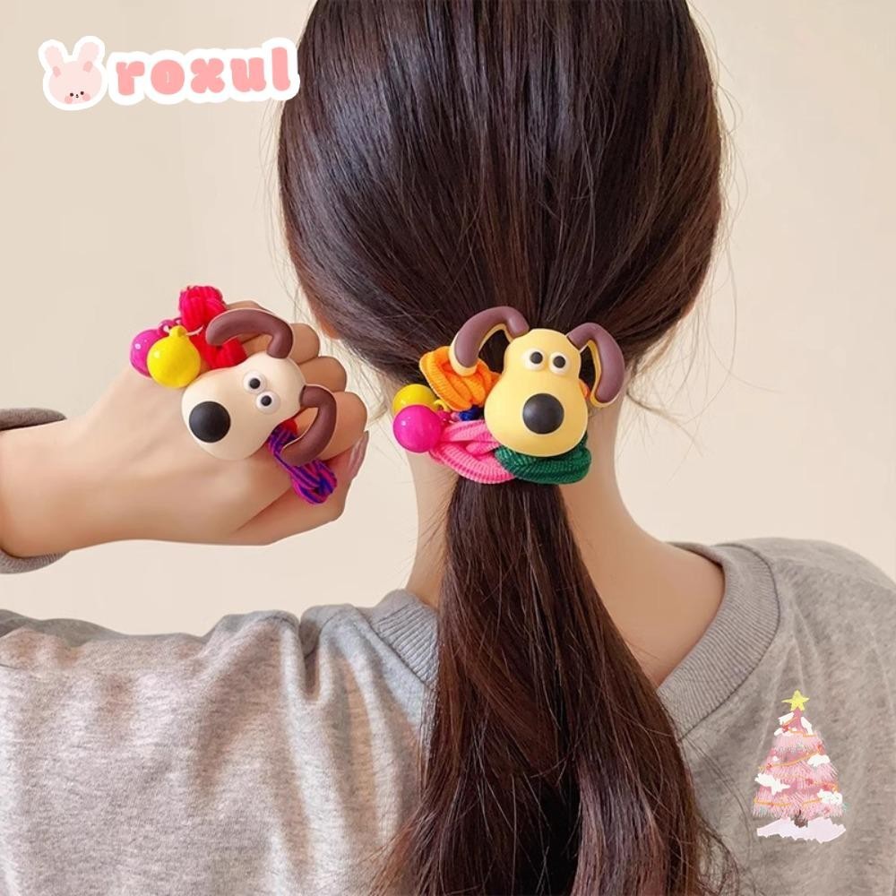 Roxul ยางรัดผม, หมีพูห์ DIY ยางรัด, 2024 ตุ๊กตาการ์ตูนหลากสียางอุปกรณ์เสริม Ponytaihair เชือกเด็ก