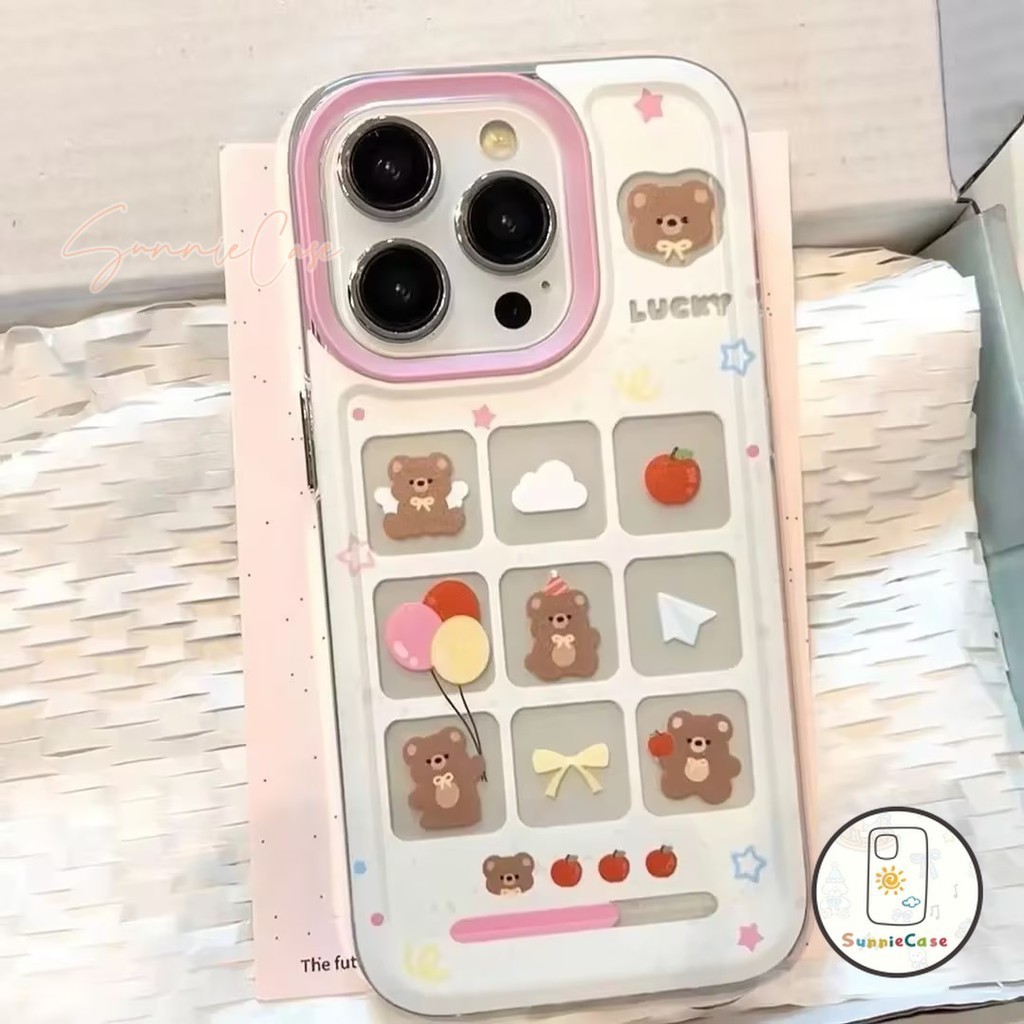 Butter Bear การ์ตูนน่ารักการ์ตูนดูเดิล เคสSamsung A33 A50 A21s A03 A52s A12 A13 A52 A32 A30 A51 A10s A20 A02s A03s A20s