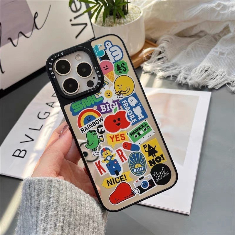 (พร้อมส่งจากไทย) เคส Samsung เคสกระจกขอบดำ A05S A14 A15 A23 A24 A34 A35 A54(5G) A55