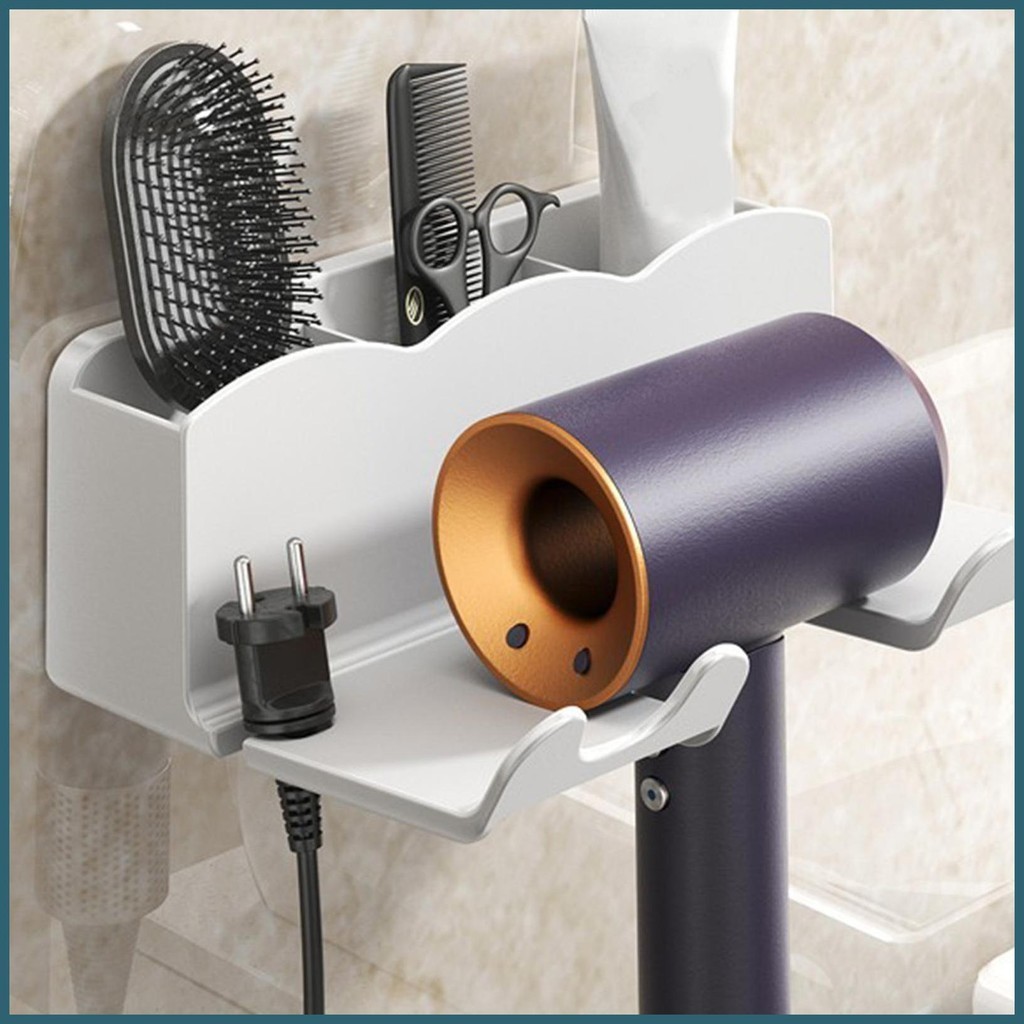 เครื่องเป่าผม Wall Holder เครื่องเป่าผมผู้ถือ Hook ติดผนังผู้ถือเครื่องเป่ากาวเครื่องเป่าผมแขวนผม novth