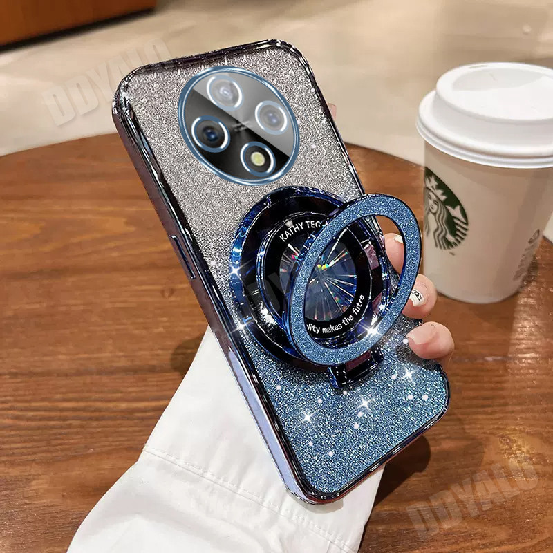 ปลอกสําหรับ OPPO Reno12 F A3 Pro Reno 12 12F Reno12F OPPOA3 A3Pro OPPOA3Pro 5G 2024 ใหม่เคสโทรศัพท์หรูหราพร้อม 3D แหวนผู้ถือกล้อง Protector Softcase ฝาหลัง