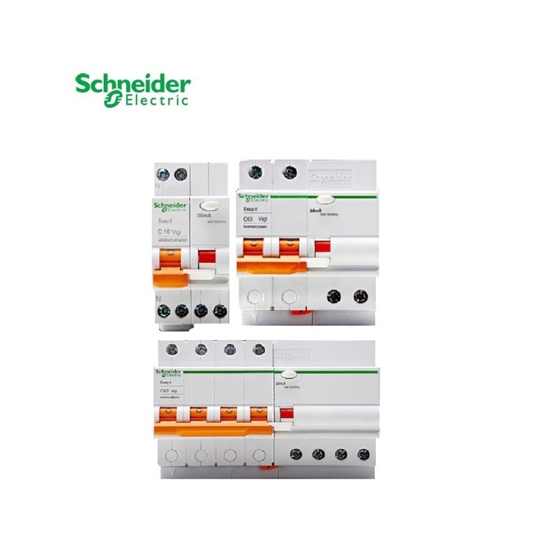 ✢Schneider electric Residual current protection circuit breaker EA9R 1P N 2P 3P 4P 6A 10A 16A 20A 25