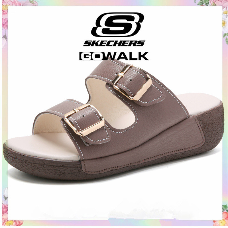 Skechers_ รองเท้าผู้หญิง skechers_ sandal รองเท้าผู้หญิงรองเท้าหนังลําลองรองเท้าสุภาพสตรีรองเท้าแตะผ