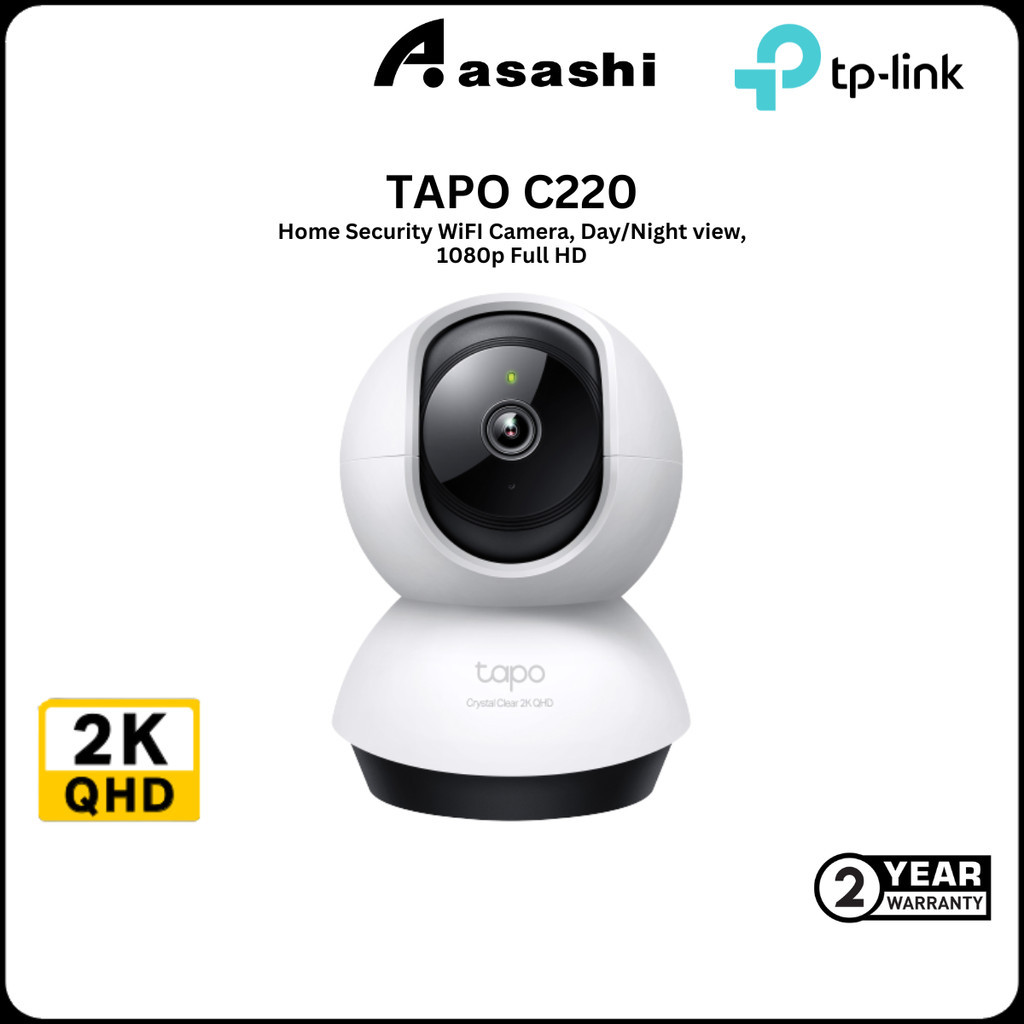 TP-Link Tapo C220 Pan/Tilt Home Security Wi-Fi Camera (4MP)