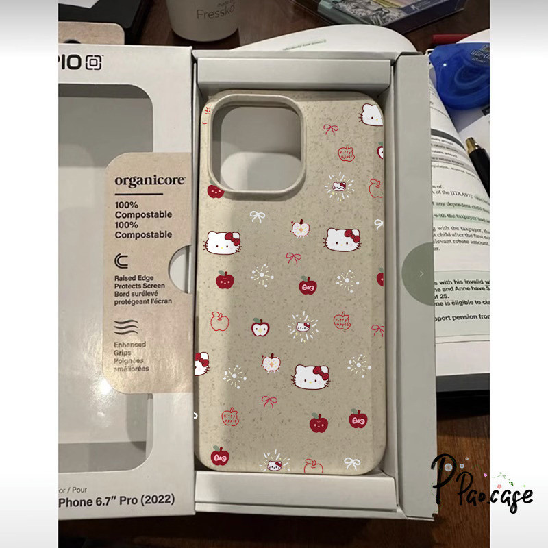 เคสแอปเปิ้ล Hello Kitty น่ารัก ที่เข้ากันได้กับ IPhone 7Plus 15 XR 11 13 8Plus 14 12 Pro Max 6s 6 Plus XS X MAX SE