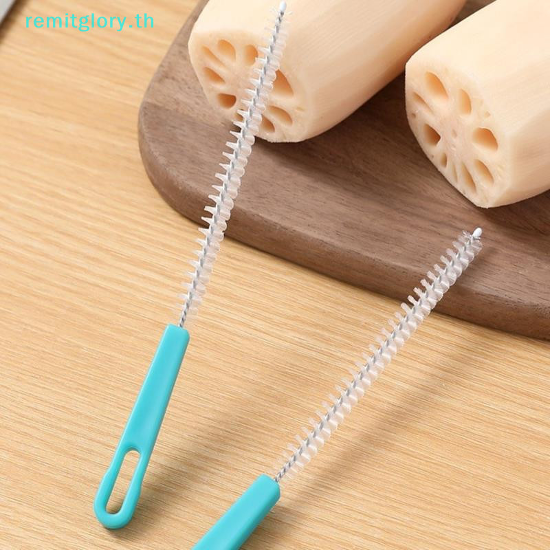 Remitglory ท่อไนลอน แปรงเกลียว ชุดฟาง หลอดดื่ม แปรงทําความสะอาด เครื่องมือทําความสะอาด TH