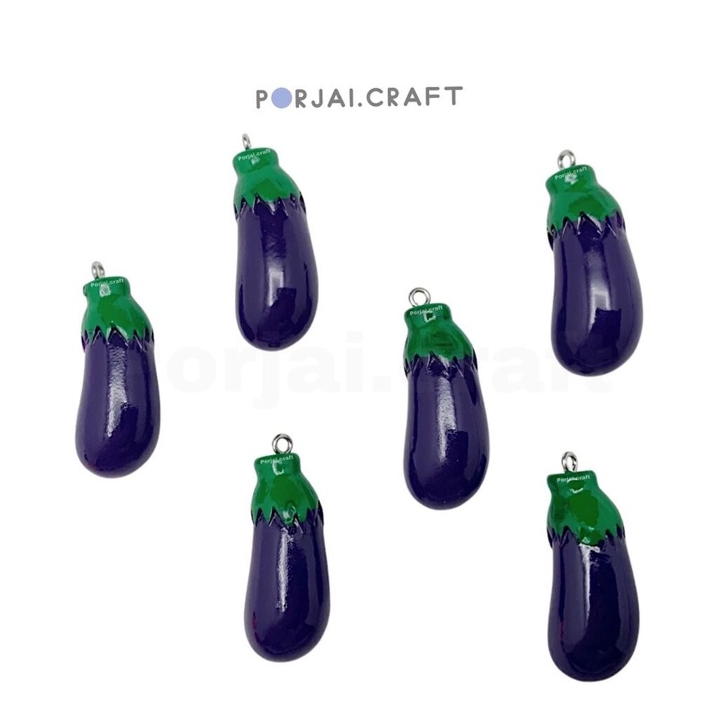 จี้มะเขือยาว Eggplant pendant 41mm