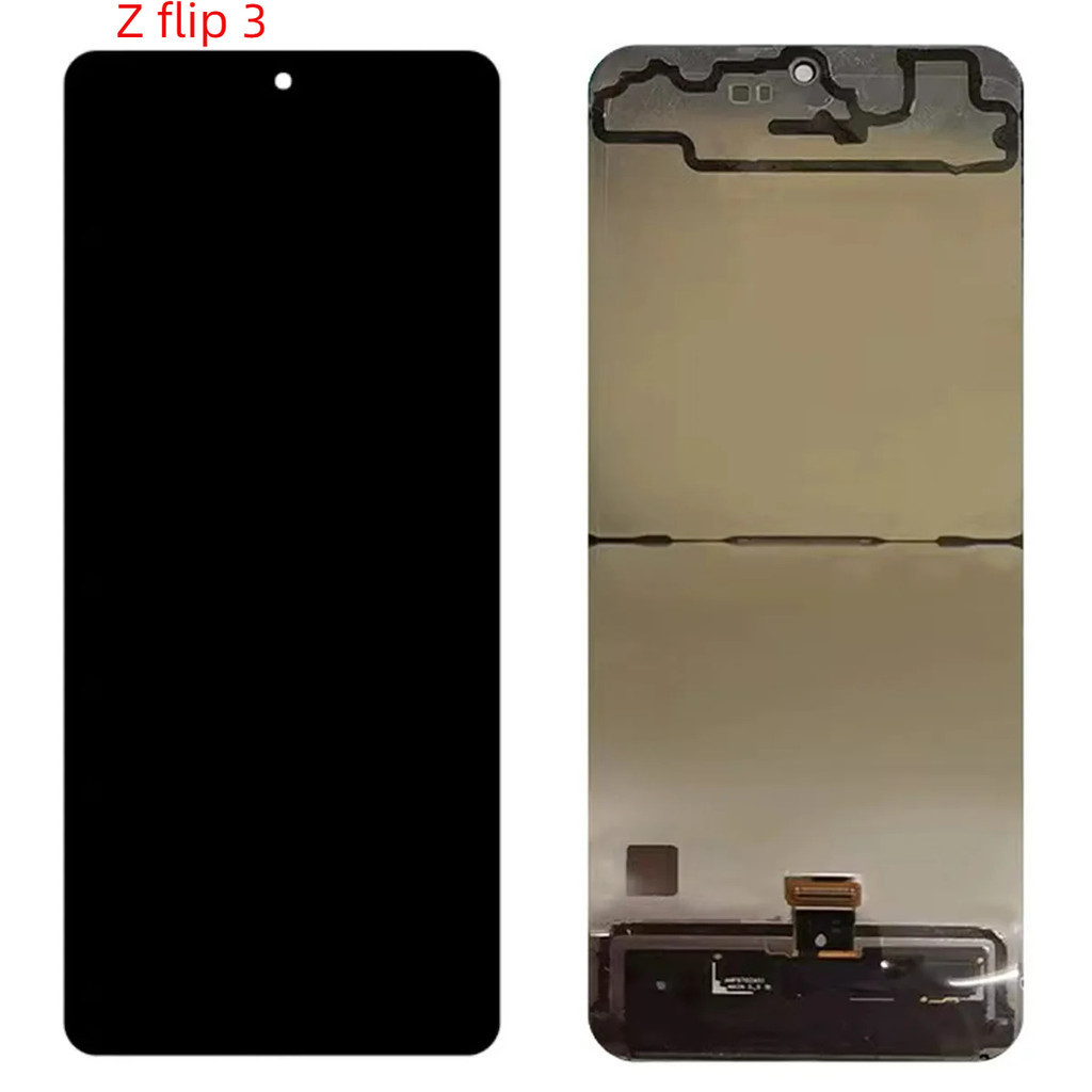 SAMSUNG Amoled 6.7 "หน้าจอสําหรับSamsung z flip 3 5G F711 SM-F711F F711B F7110 z flip 4 zflip 5 ไม่ม