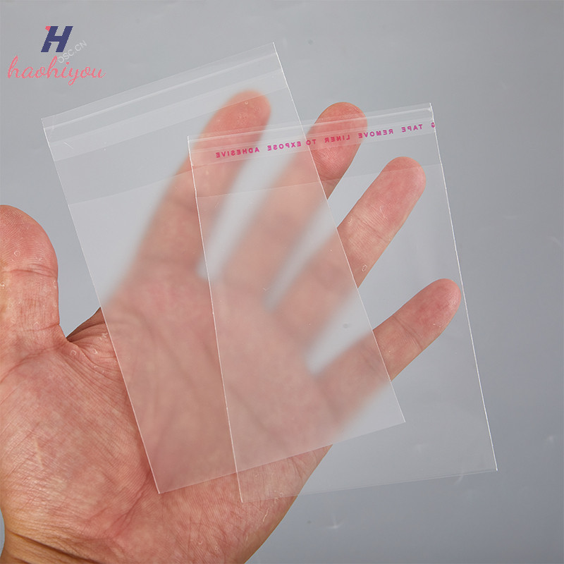<haohiyou> 50pcs Frosted โปร่งใสการ์ดแขนกระเป๋าเก็บการ์ด Photo Protector การ์ดสะสม Shield บรรจุกระเป๋า Ziplock กระเป๋า Nice