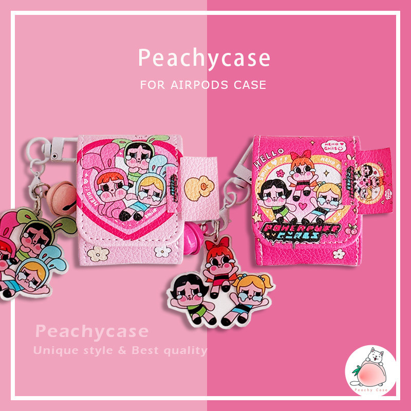 พรีเมี่ยมน่ารัก Popmart Bunny Power Girl หนังไร้สายบลูทูธหูฟังป้องกันกรณีใช้งานร่วมกับ Airpods 1 2 3 Pro Pro2 ขนาดเล็ก Bell จี้ Anti-loss ชุดหูฟังปลอก