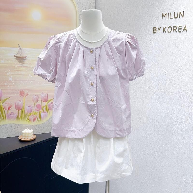Beeเสื้อเชิ้ตสไตล์เกาหลีสำหรับสุภาพสตรีรุ่นใหม่ (จัดส่ง 24 ชั่วโมง)