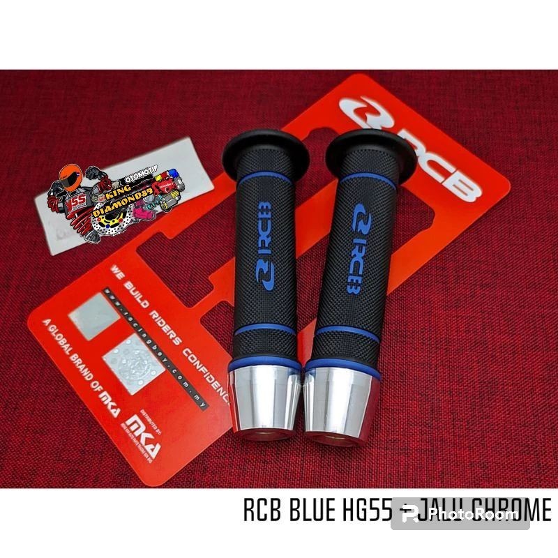 ฝาครอบแฮนด์ RCB HG55 ORIGINAL + CHROME HANDLEBAR SHOE PCX MODEL UNIVERSAL HANDGRIP RCB SIDE CROM RAC