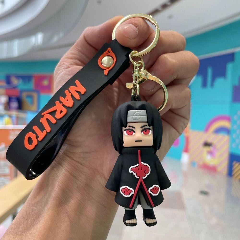 Cyberpullse อะนิเมะนารูโตะพวงกุญแจ,รุ่น Q ของเล่นตุ๊กตานารูโตะกระเป๋าเป้สะพายหลังจี้, Kawaii การ์ตูนสร้างสรรค์อะนิเมะที่มีสีสันตัวเลขพวงกุญแจกระเป๋าจี้