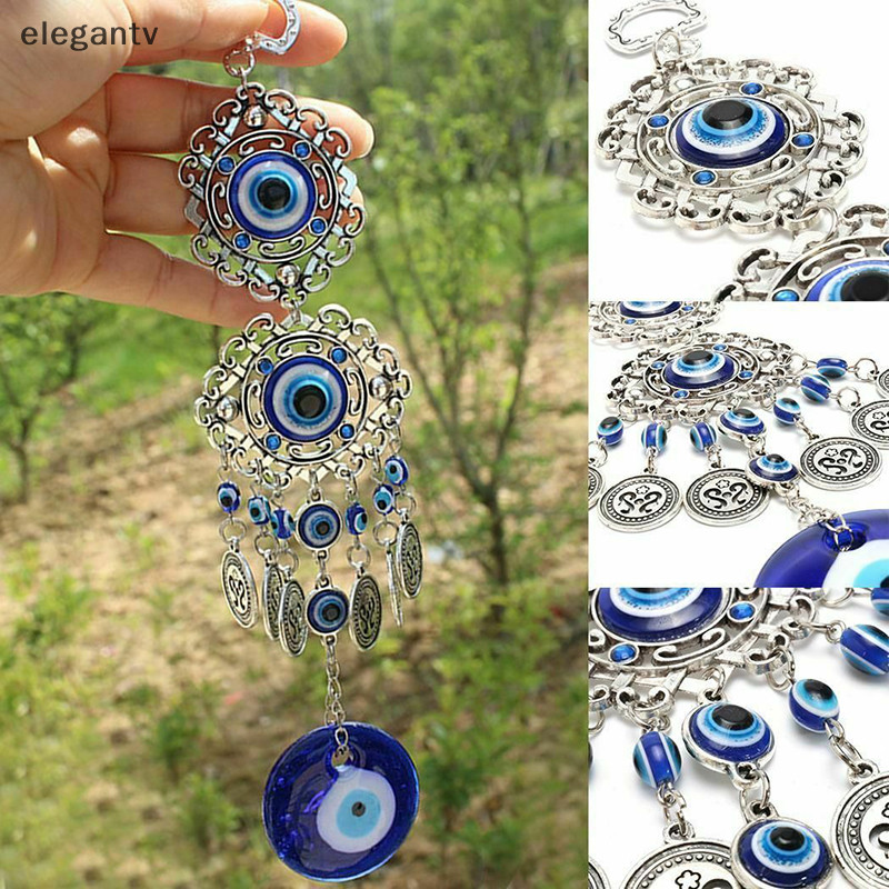 Egn กระดิ่งลมตุรกี Evil Eye จี้บ้านแขวนผนังตกแต่งป้องกัน N