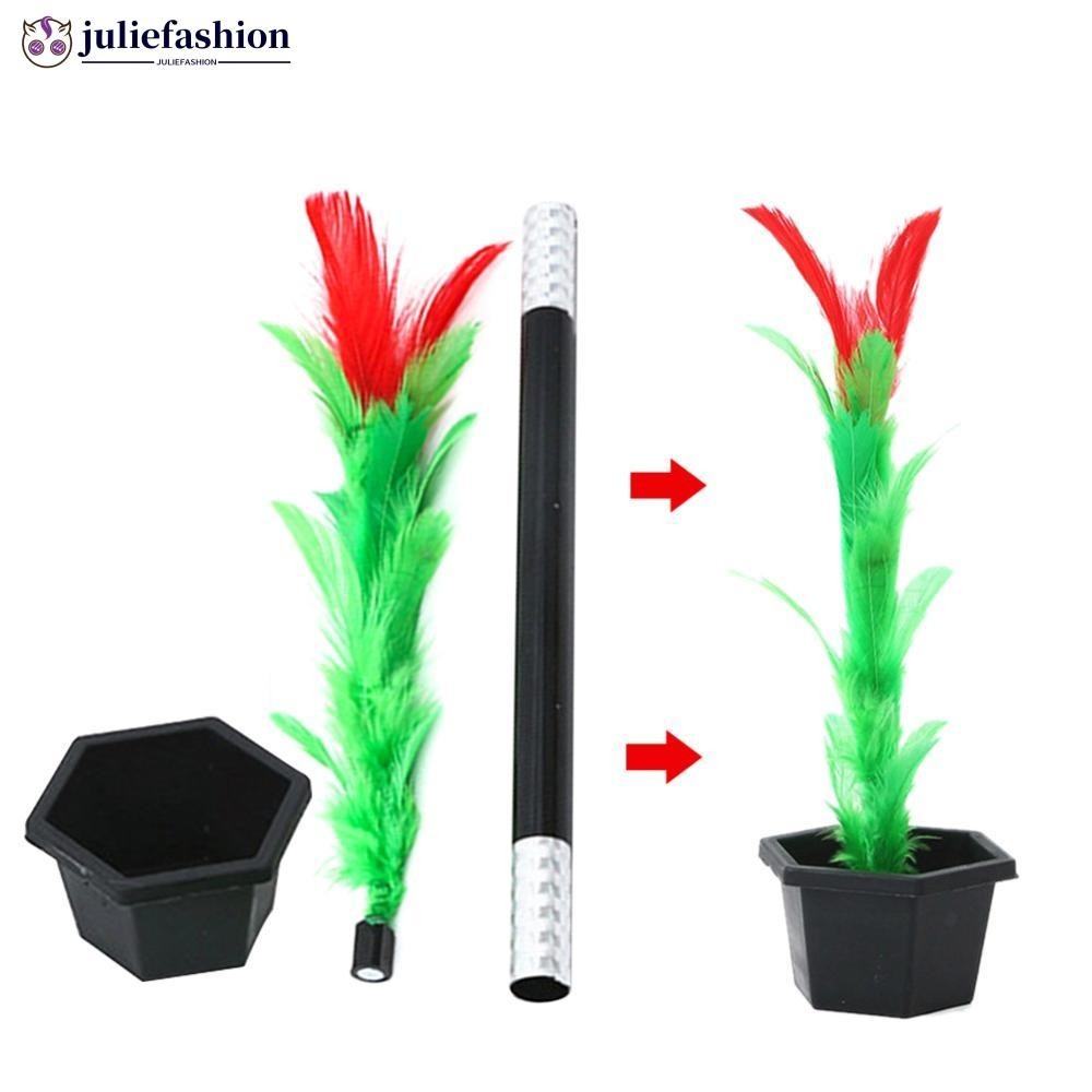 JULIEFASHION 1 ชุด Magic Wand ดอกไม้ Magic Tricks ง่าย Magic Tricks ของเล่นสําหรับผู้ใหญ่เด็กแสดง Prop Street Stage ประสิทธิภาพของเล่นสนุก G7T4