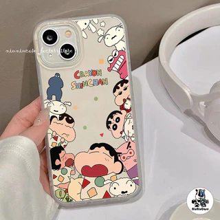น่ารัก เด็กซน Pattern เคสโทรศัพท์ โปร่งแสง For iPhone 11 12 13 14 15 Pro XS Max X 7 8 Plus XR SE เคส ซิลิโคนนุ่ม Case