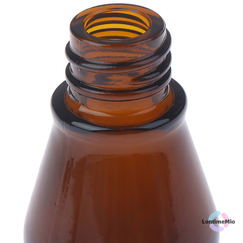 Lontimemio] ขวดหยดแก้วสีน้ําตาลเปล่าขนาด 10/20/30 มล. พร้อมปิเปตสําหรับใหม่
