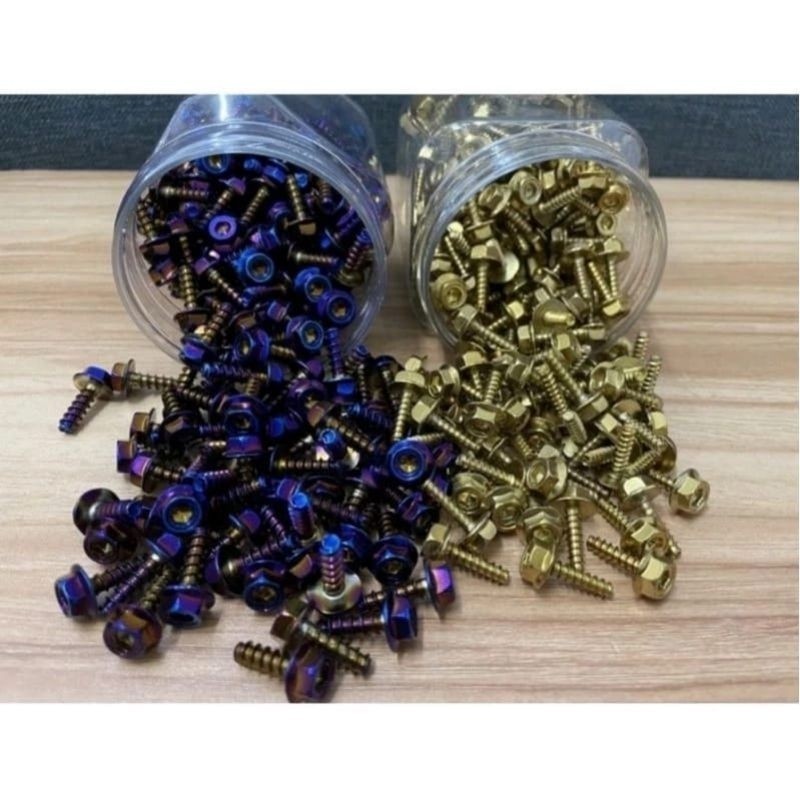 [ DELSER MOTOR ] MOTORCYCLE BODY BOLT 2 KEYS IMPORT FULL CNC H / Y PROBOLT 2 KEYS BEAT VARIO SCOOPY 