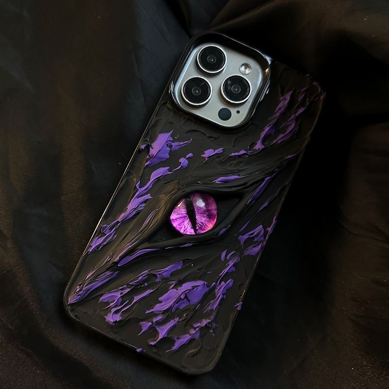 [G-Plus Studio] Cruise Purple Eye Phone Case iPhone15promax Unique Phone Case i14 New Style Dark Ser