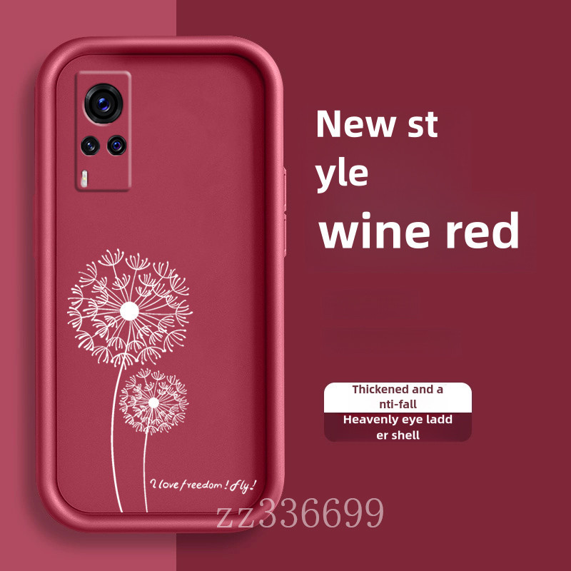 เคส VIVO X70 X80 X100 pro X100S เคสโทรศัพท์พิเศษสําหรับดอกแดนดิไลอันเคสนิ่มซิลิโคนเหลวป้องกัน