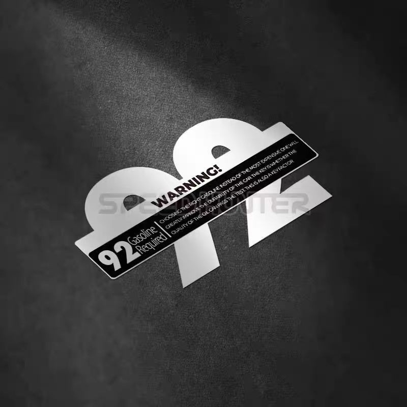 สติ๊กเกอร์ฝาถังน้ํามัน 92 95 98 เบนซิน เบอร์ สติกเกอร์คําเตือนกันน้ําสะท้อนแสงตกแต่งสติกเกอร์รถ - รูปที่ 3