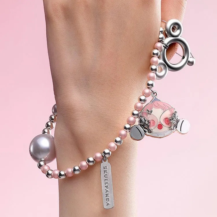 Pop Mart SKULLPANDA The Sound Series Mobile Phone Chain กล่องปริศนาโซ่โทรศัพท์มือถือ