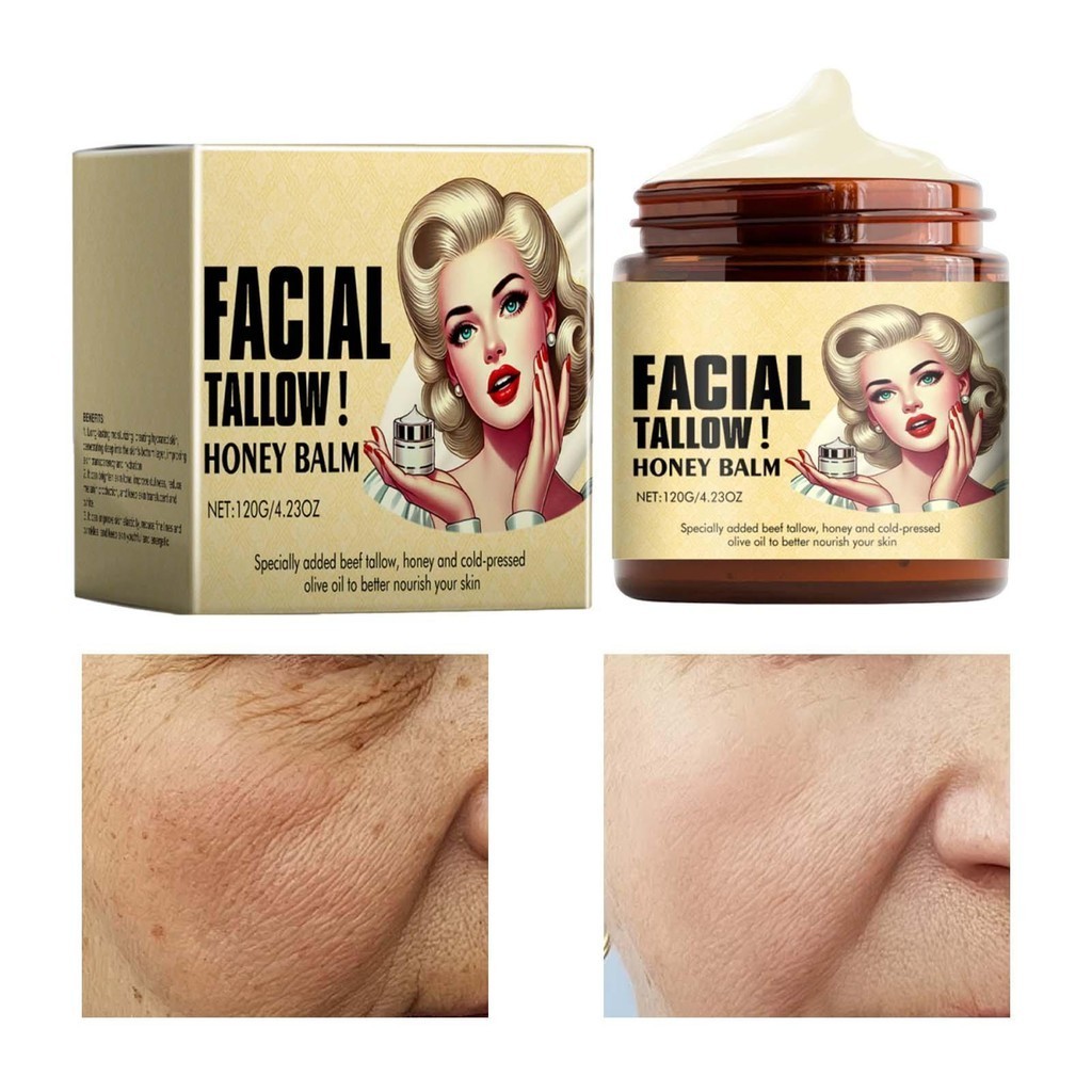 Facial Tallow Honey Balm Beef Tallow Skin Balm Beef Tallow Face Balm Skincare For Skin Pure Cream Ta