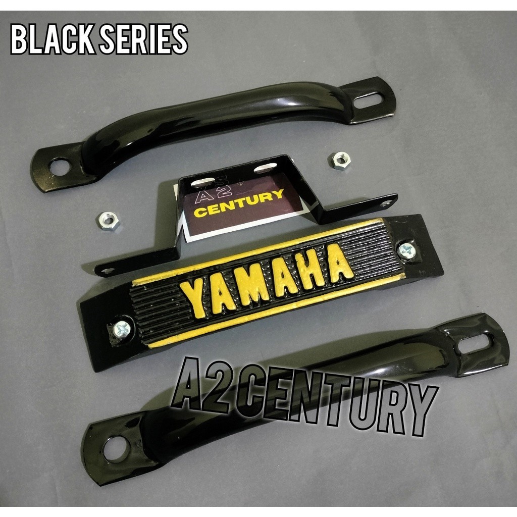Yamaha RX king RXZ RXK หนวดสีดําทอง ชุดสัญลักษณ์ mini chrome ด้านหลัง begel rx Bandung สไตล์