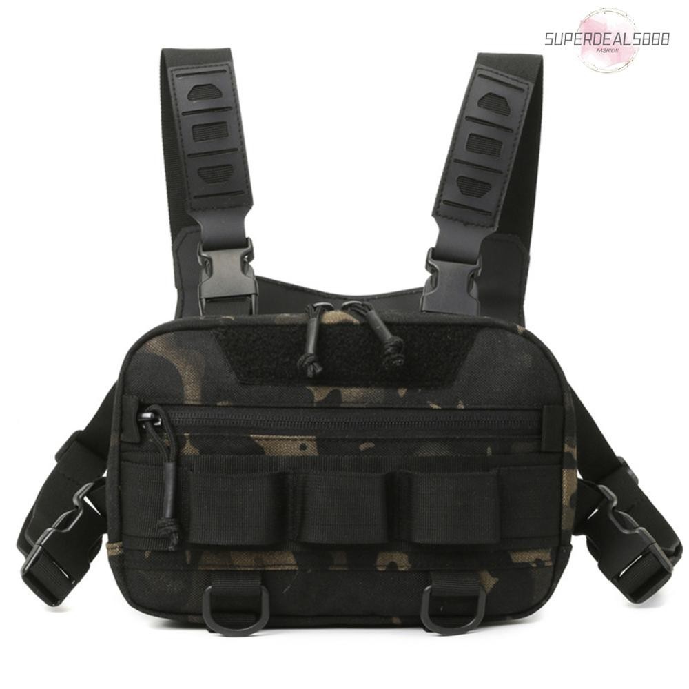 Climbing Camping Backpack กระเป๋าเป้เสื้อกั๊กเดินทางความจุขนาดใหญ่สําหรับกีฬากลางแจ้ง [SuperDeals888.th]