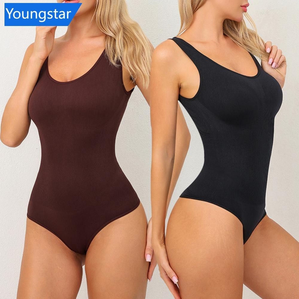 Ys ผู้หญิงไม่มีรอยต่อ One-piece บอดี้สูทเสื้อกั๊ก Shapewear Tummy Control Hip Butt Lifter Corset เอวเทรนเนอร์เซ็กซี่ Thongs หญิง Jumpsuit ชุดชั้นในกระชับสัดส่วน K3L8