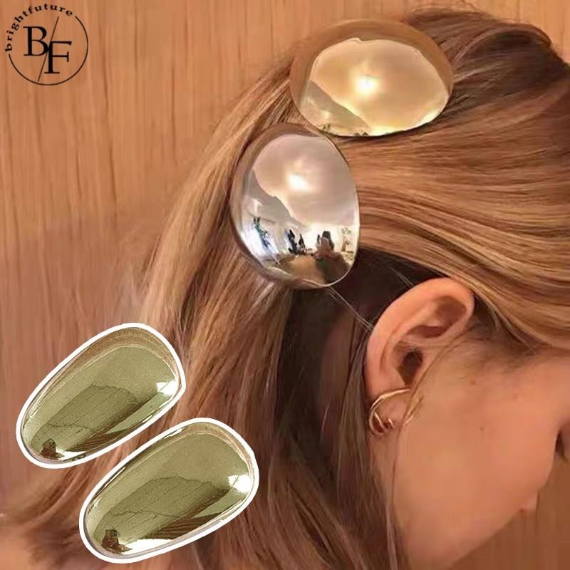 Gold Spring Hairpin Waterdrop Duckbill คลิปผู้หญิงคลิปผมด้านหลังหัวผู้ถือหางม้า Barrettes อุปกรณ์เสริมผม