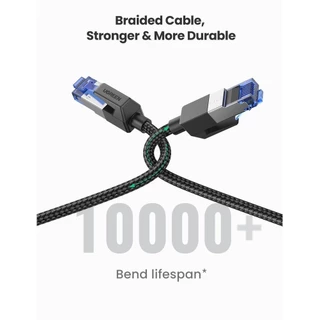 UGREEN รุ่น NW153 สายแลน Cat8 LAN RJ45 Ethernet Cable 2000MHz Bandwidth 40Gbps High Speed Network Cable routers, ADSL