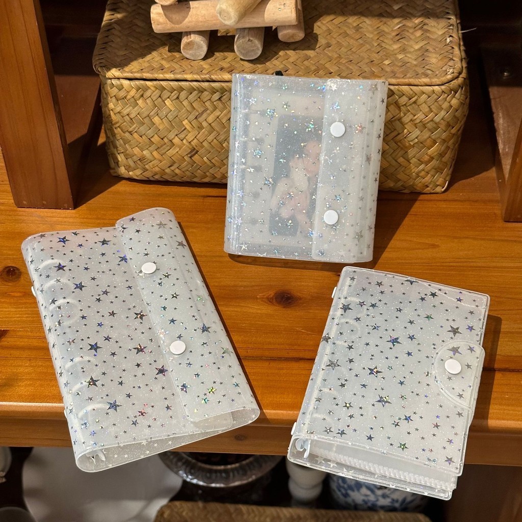 Milk White Star m5 หนังสือหลวม A7 คู่มือ A6half Ye Luoli การ์ดการ์ดหนังสือชีวิตสี่ช่องหนังสือ