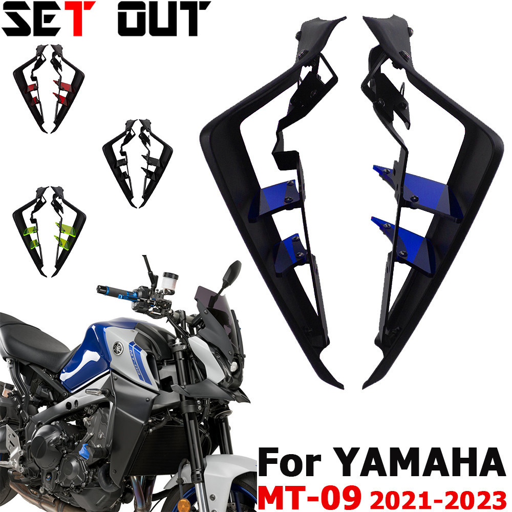 สำหรับ YAMAHA MT-09 SP 2021-2023 MT09 21-23รถจักรยานยนต์อุปกรณ์เสริมกีฬา Downforce Naked ด้านข้างสปอ
