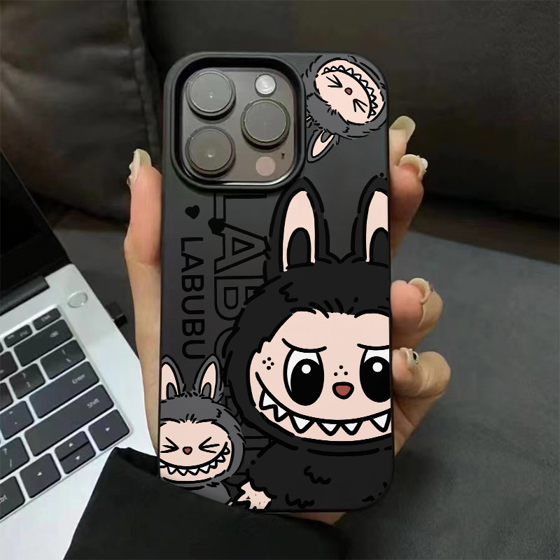 เคสไอโฟน16 15 14 13 12 11 Pro Max Case For Men Creative Labubu กันกระแทก Matte Compatible เคส iPhone 16PM,16Plus,X/XS, XR,7+,8Plus