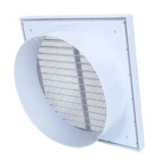 MILD 1 ชิ้น Fresh Air Exhaust Outlet, ตะแกรงเพดานผนังฝาครอบกระจังหน้า Air Outlet, สีขาวท่อระบายอากาศพลาสติกเครื่องปรับอากาศ Outlet