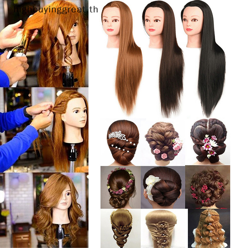 Hgth หัวหุ่นพร้อมจัดแต่งทรงผม Dye Cutg ช่างทําผมหัวการฝึกอบรม HOT