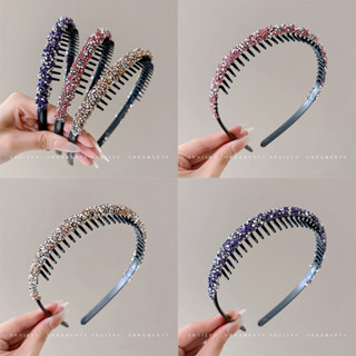 ที่คาดผม พลอยเทียม เกาหลีสําหรับผู้หญิงแฟชั่นเครื่องประดับผม