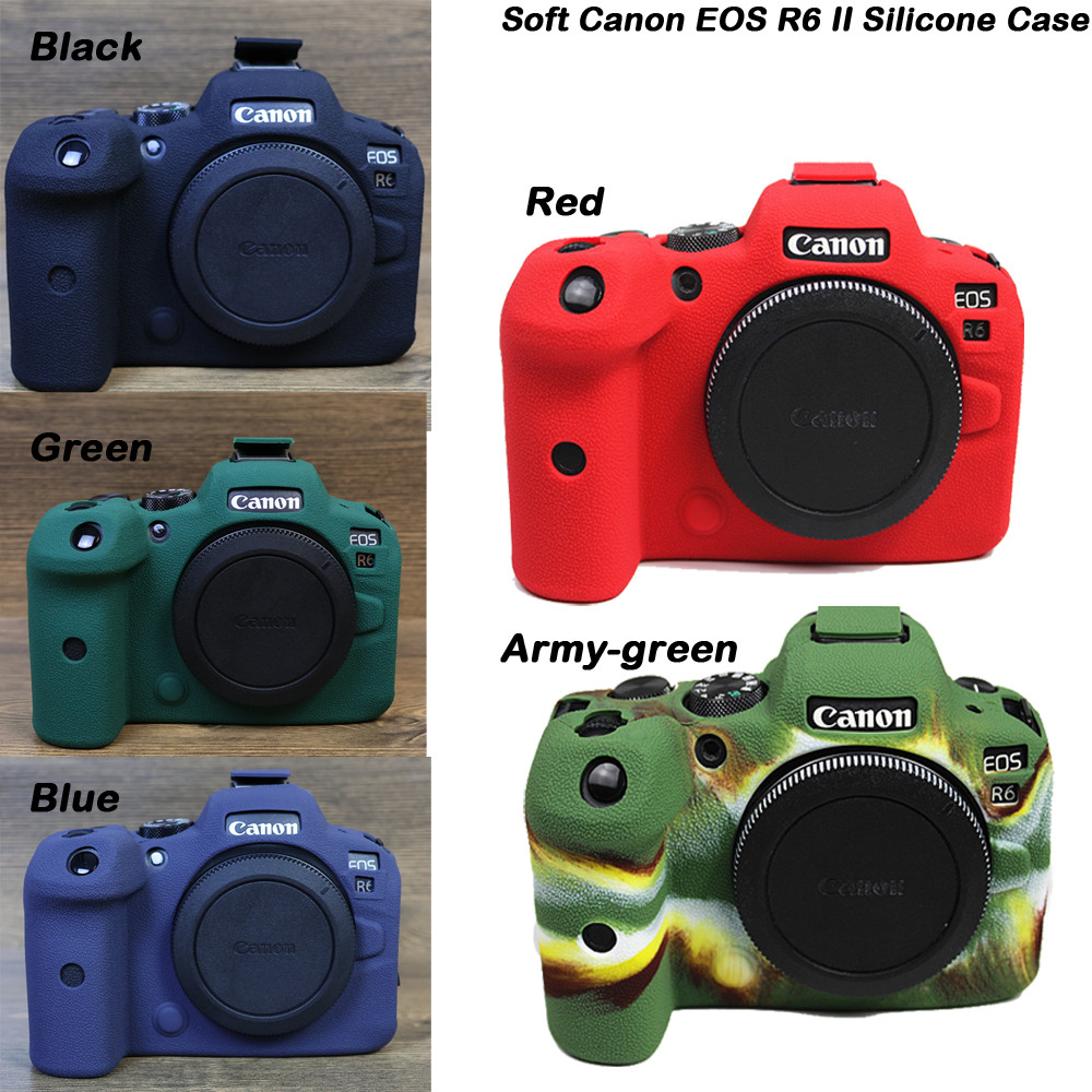 เคสกล้อง EOS R6 II R6 เคสซิลิโคนสําหรับ Canon EOS R6 Mark II 2 EOS R6 II