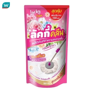 Lucky ลัคกี้ คลีน น้ำยาถูพื้น กลิ่นพฤกษา 800มล.