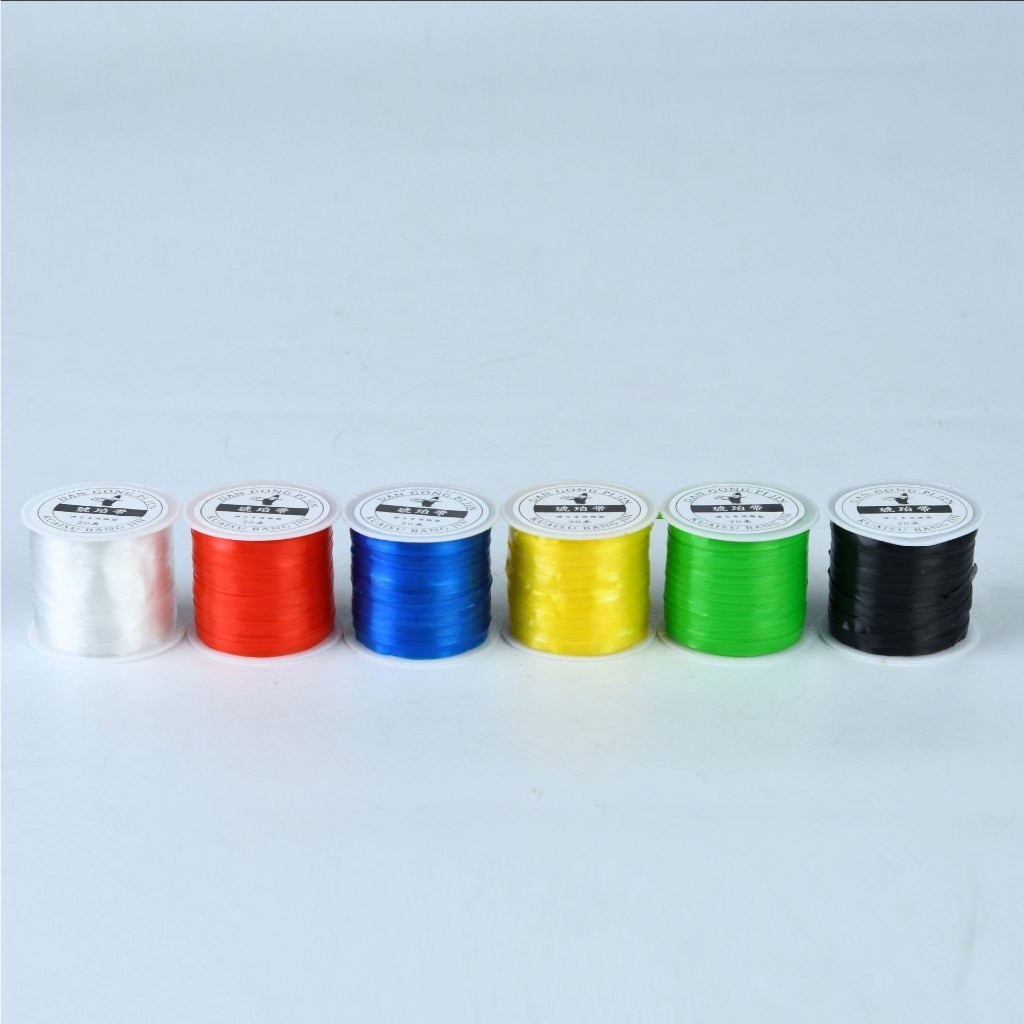 สินค้าในไทย เอ็นยืด เอ็นรัดยาง แรงยืดหยุ่นสูง เหนียว 1ม้วน 6 สี รหัส HT-519 ใช้สำหรับรัดยางเข้ากับหนังรองของหนังสติ๊ก