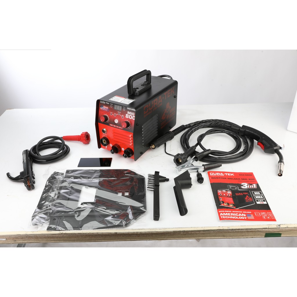 DURATEK ตู้เชื่อมไฟฟ้า INVERTER 3 ระบบ MIG/MMA800 เครื่องเชื่อมรุ่นไม่ใช้แก๊ส CO2/(D02-0800) - รูปที่ 2