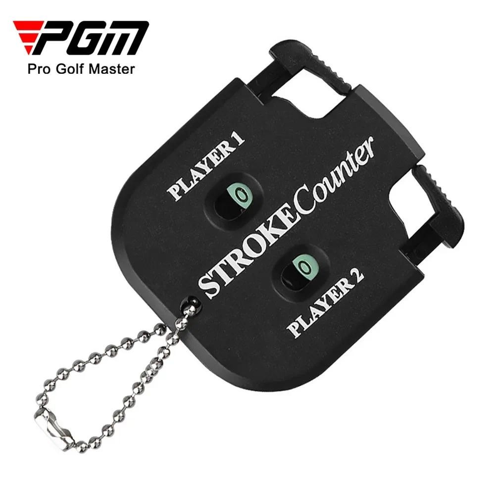 Pgm 1pcs Golf Scorer Dual Dial นับสีดํา Square อุปกรณ์กอล์ฟอุปกรณ์เสริมโรงงานขายตรง JFQ003