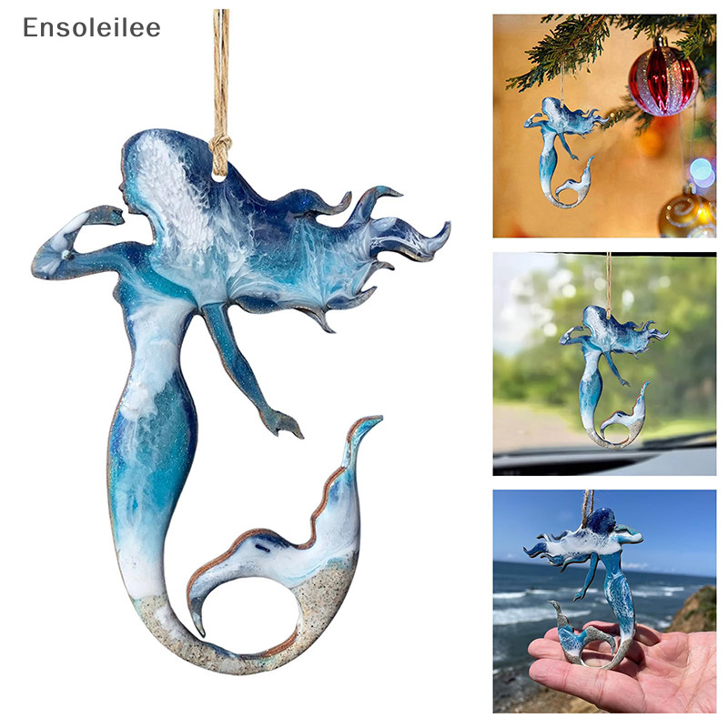 Ensoleilee ฤดูร้อน Marine Themed เครื่องประดับ Vibrant Oceans Oath แขวนตกแต่งน่ารักอะคริลิคสัตว์ทะเลสําหรับต้นคริสต์มาส Beach Theme วันเกิดรถบ้าน Decor DIY Craft Project