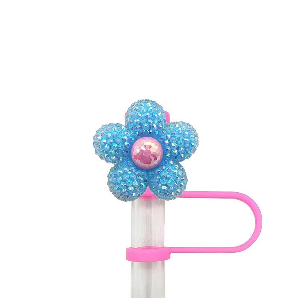 น่ารัก Bowknot ฟางสําหรับ Stanley ถ้วย,10 มม.ซิลิโคนดอกไม้ฟาง Topper ใช้งานร่วมกับขวดน้ําถ้วย 10 มม.ฝุ่น Reusable ฟางเคล็ดลับฝา - รูปที่ 7