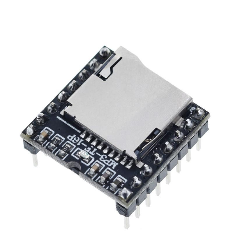 Dfplayer Mini MP3 Player โมดูล MP3 เสียงถอดรหัสบอร ์ ดรองรับการ ์ ด TF U-Disk IO/Serial Port/AD สําหรับชุด Diy arduino