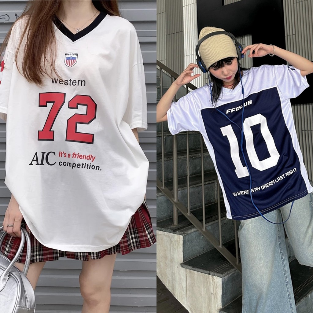 เกาหลีกลางแจ้งย์เสื้อยืดสาว โวลต์ คอเสื้อยืดขนาดใหญ่เสื้อผู้หญิงแขนสั้นฤดูร้อนเสื้อลําลองแฟชั่น สตรีทแวร์ สูงสุด