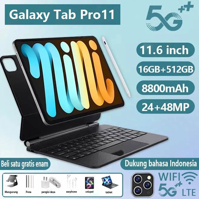VIV0 2024 New แท็บเล็ต ได้สูสุดถึง 16GB แบตเตอรี่ 8800mAh แท็บเล็ตราคาถูก รองรับ2ซิม 5G Tablet WiFi รองรับซิมการ์ดทั้